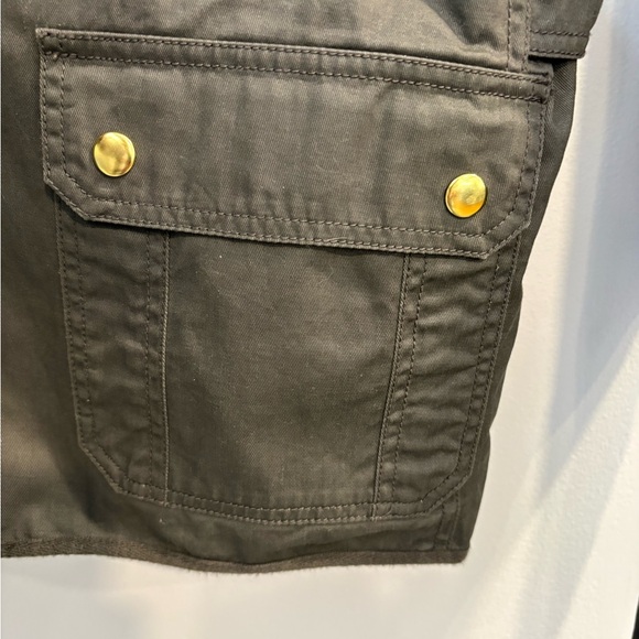 J. Crew Dark Brown Utility Jacket with Gold Buttons NWOT - Picture 5 of 13